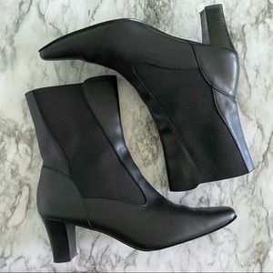 David Tate Leather Ankle Boots Megan Size 8.5